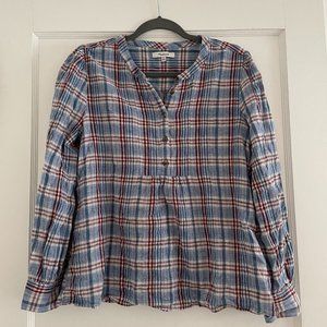 Madewell women's plaid shirt size M